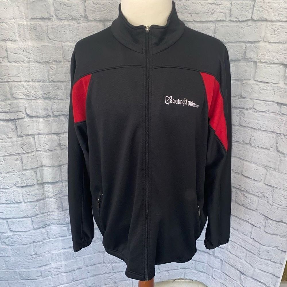 Holloway full zip lightweight track jacket w/zip pockets sz 2XL men